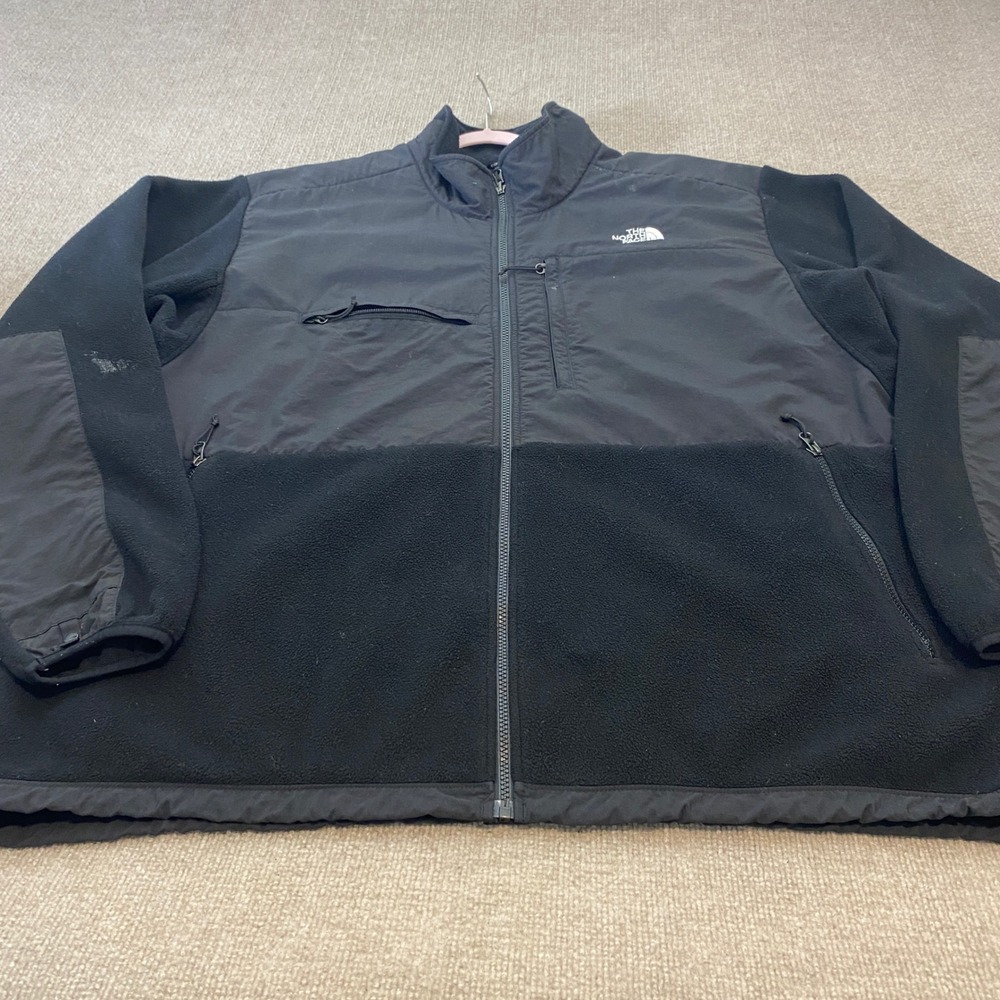 The North Face Denali Polartec Fleece Jacket Mens 3XL Black Full Zip Heavyweight